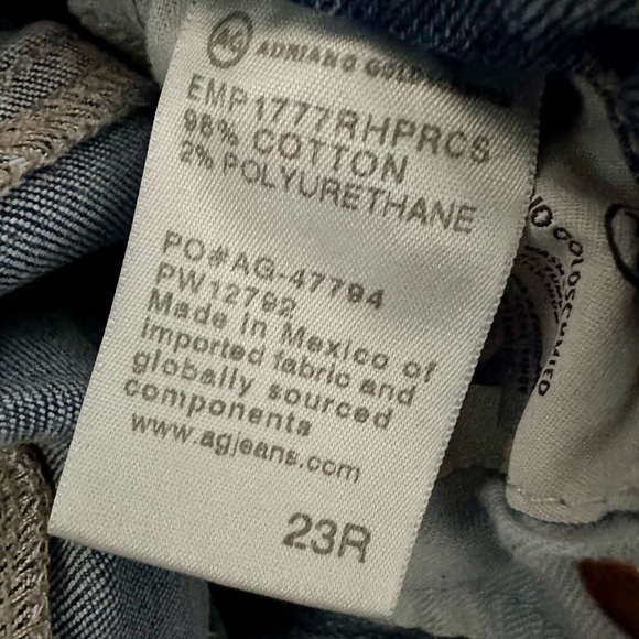 AG Adriano Goldschmied Farrah Skinny Ankle Denim Jeans Raw Hem 23R Women’s 
euc - Picture 8 of 10